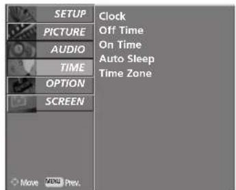 LG 37LF75.AEU - CLOCK SETUP - 2