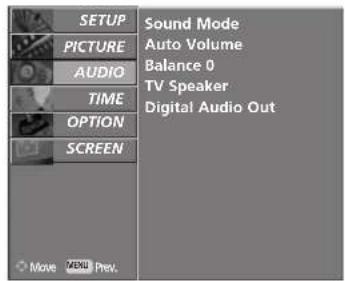LG 37LF75.AEU - SOUND SETTING ADJUSTMENT -USER MODE - 3