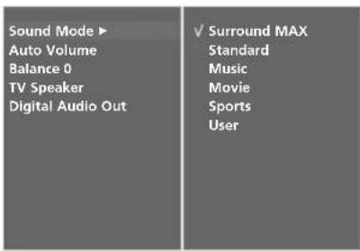 LG 37LF75.AEU - SOUND SETTING ADJUSTMENT -USER MODE - 4