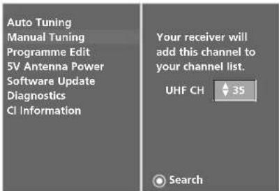 LG 37LF75.AEU - MANUAL PROGRAMME TUNING (IN DIGITAL MODE) - 4