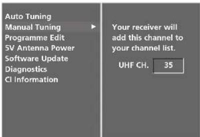LG 37LF75.AEU - MANUAL PROGRAMME TUNING (IN DIGITAL MODE) - 3