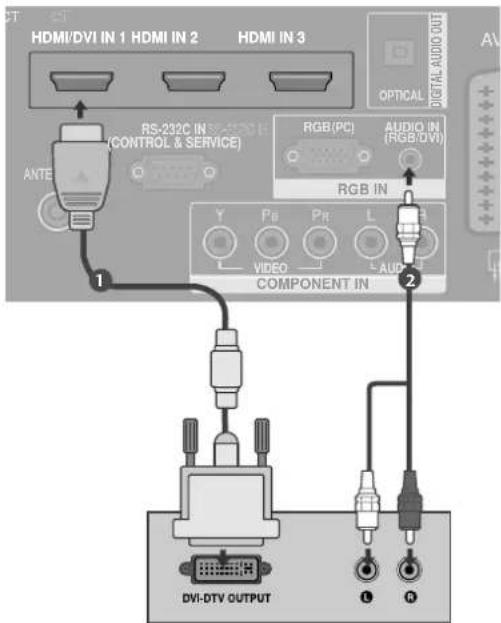 LG 37LF75.AEU - When connecting with a HDMI to DVI cable - 2