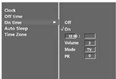 LG 37LF66.AEU - AUTO ON/OFF TIMER SETTING - 3