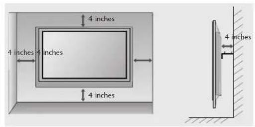 LG 37LF66.AEU - WALL MOUNT: HORIZONTAL INSTALLATION - 2