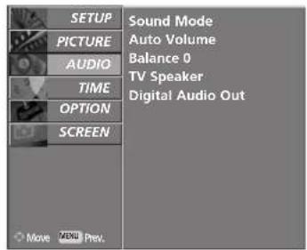 LG 37LF66.AEU - SOUND SETTING ADJUSTMENT -USER MODE - 3
