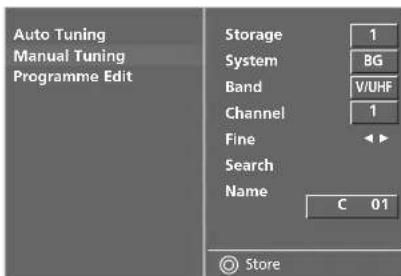LG 37LF66.AEU - ASSIGNING A STATION NAME (IN ANALOGUE MODE) - 3