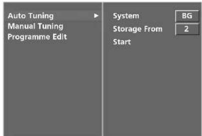 LG 37LF66.AEU - AUTO PROGRAMME TUNING (IN ANALOGUE MODE) - 3