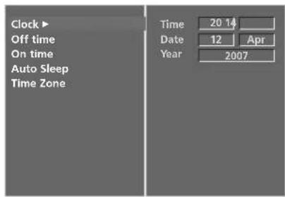 LG 37LF66.AEU - CLOCK SETUP - 3