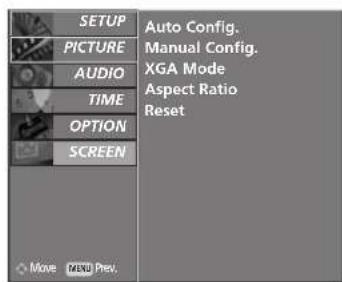 LG 37LF66.AEU - Selecting Wide XGA mode - 2