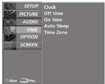 LG 37LF66.AEU - CLOCK SETUP - 2