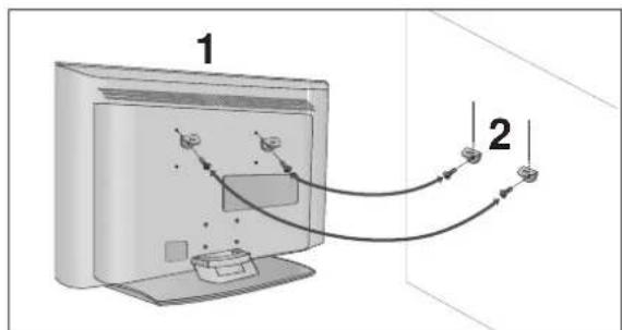 LG 37LC55.AEN - ATTACHING THE TV TO A WALL - 2