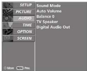 LG 37LC55.AEN - PRESET SOUND SETTINGS- SOUND MODE - 2