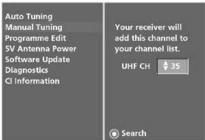 LG 37LC55.AEN - MANUAL PROGRAMME TUNING (IN DIGITAL MODE) - 5
