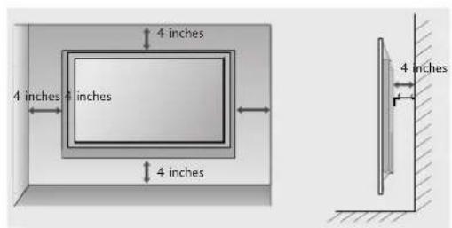 LG 37LC55.AEN - Wall Mount: Horizontal installation - 2