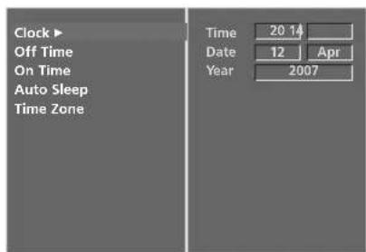 LG 37LC55.AEN - CLOCK SETUP - 4