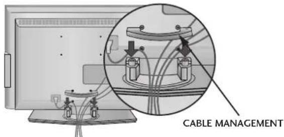 LG 37LC55.AEN - Install the CABLE MANAGEMENT as shown. - 1