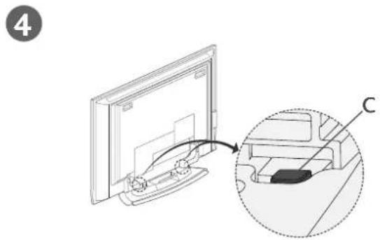 LG 37LC55.AEN - STAND INSTALLATION(Only 42/50PC3\*) - 4