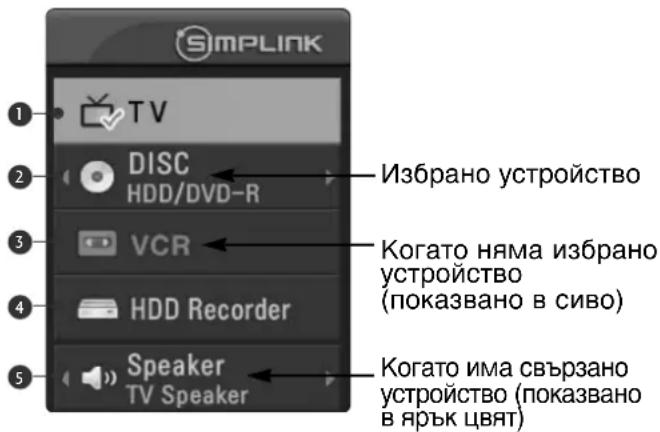 LG 32LT76 - Меню SIMPLINK - 1