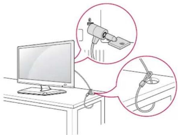 LG 23MD53D-PZ - Using the Kensington security system - 1