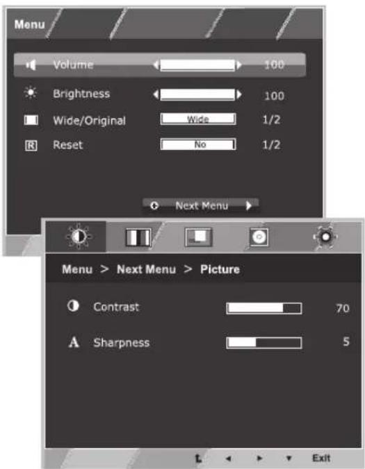 LG 22EB23PY-W - Menu Settings - 1