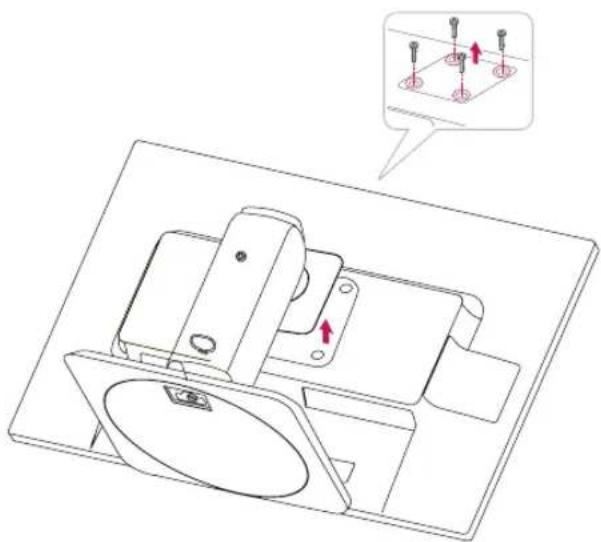 LG 22EB23PY-W - Detaching the stand body - 1