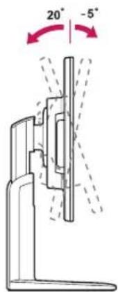 LG 22EB23PY-W - Adjusting the angle - 1
