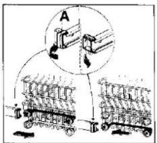 Diagram illustrating a mechanical assembly or processing process with labeled components and directional arrows
