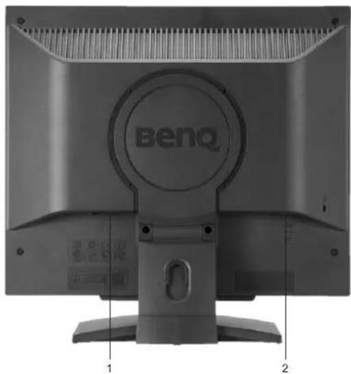 BENQ T705 - ② Getting to know your monitor - 2