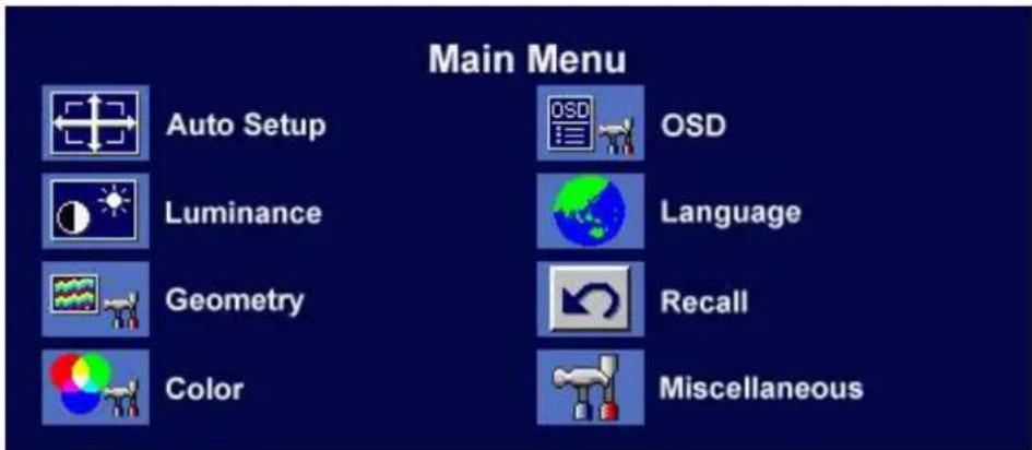 BENQ T705 - Main Menu Mode - 1