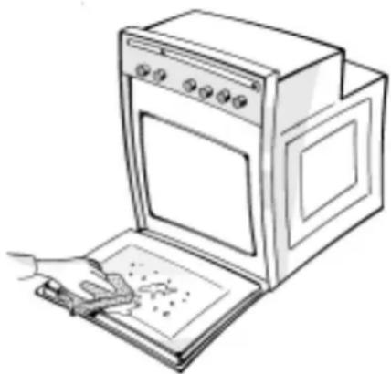 WHIRLPOOL OBU 207 S - REINIGUNG DES BACKOFENS UND DER ZUBEHÖRTEILE - 1
