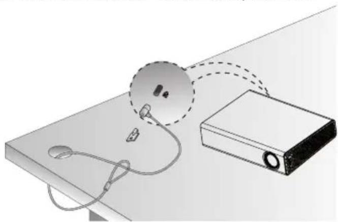 LG MiniBeam PA1000 - Kensington-Sicherheitssystem - 1