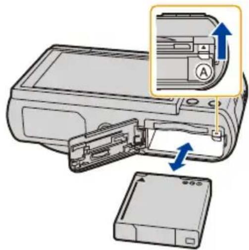 PANASONIC Lumix DMC-T58 - Einsetzen des Akkus - 2