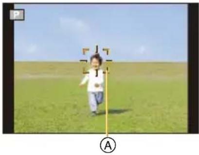 PANASONIC Lumix DMC-T58 - Gleichen Sie das Motiv mit der AF-Verfolgung an und drücken Sie dann ▼ um das Motiv zu festzustellen. - 1