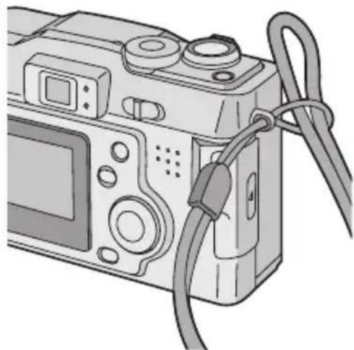 PANASONIC Lumix DMC-LC43E - Anbringen des Riemens - 2