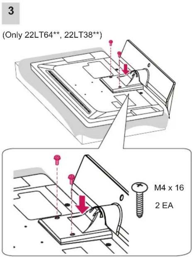 LG 47LT380H - Attaching the stand - 2