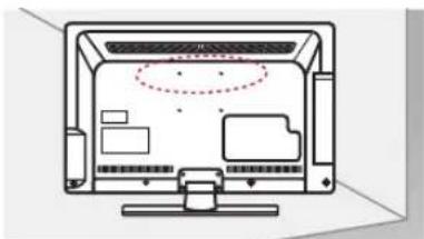 LG 47LT380H - Securing the TV to a wall - 1