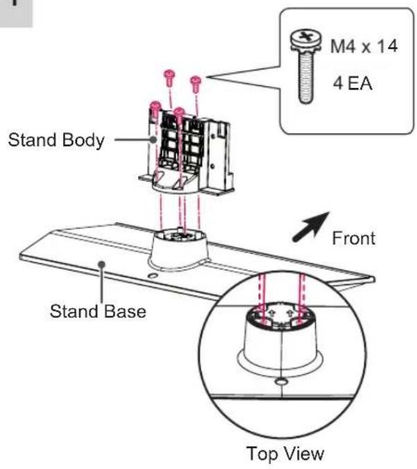 LG 47LT380H - Attaching the stand - 5