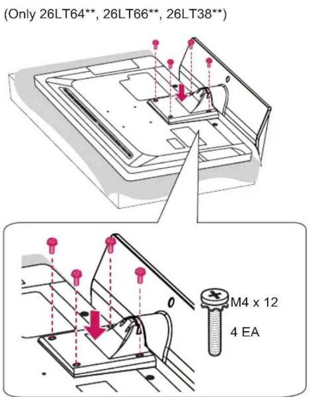LG 47LT380H - Attaching the stand - 4