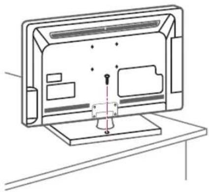 LG 47LT380H - Securing the TV to a table - 1