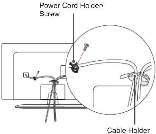 LG 39LY541H - Tidying cables - 4