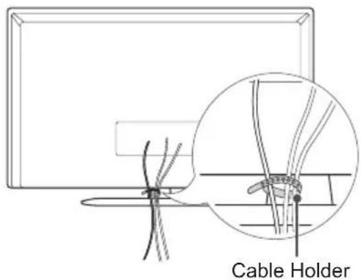 LG 28LY540H - Tidying cables - 1