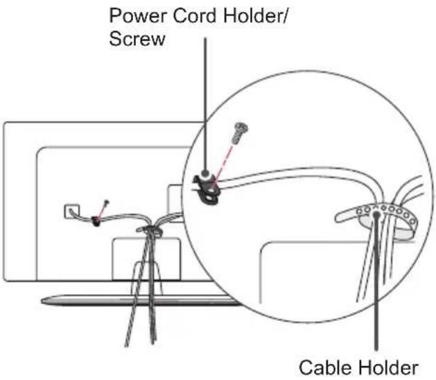 LG 28LY540H - Tidying cables - 4