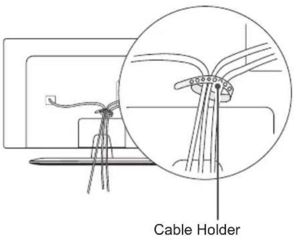 LG 22LY540H - Tidying cables - 3