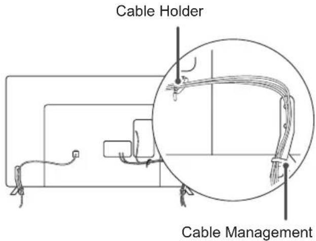 LG 22LY540H - Tidying cables - 2