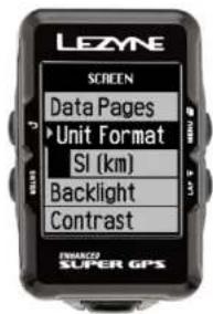 Lezyne Mini - Anzeige Einheitenformat - 1