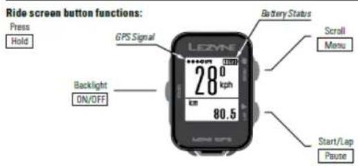 Lezyne Micro - Gerät zurücksetzen - 1