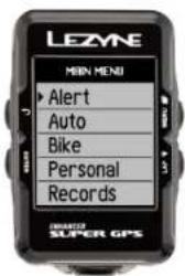 Lezyne Micro - Menü-Anzeige - 1
