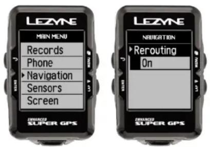 Lezyne Micro - Navigation einrichten - 1