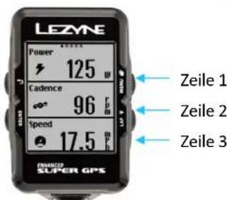 Lezyne Micro - Seite einrichten - 5