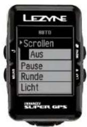 Lezyne Micro C - Einstellung Bläern - 1